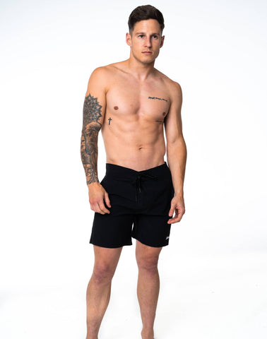 Eco-Friendly Men's Black Board Shorts from SevenC's