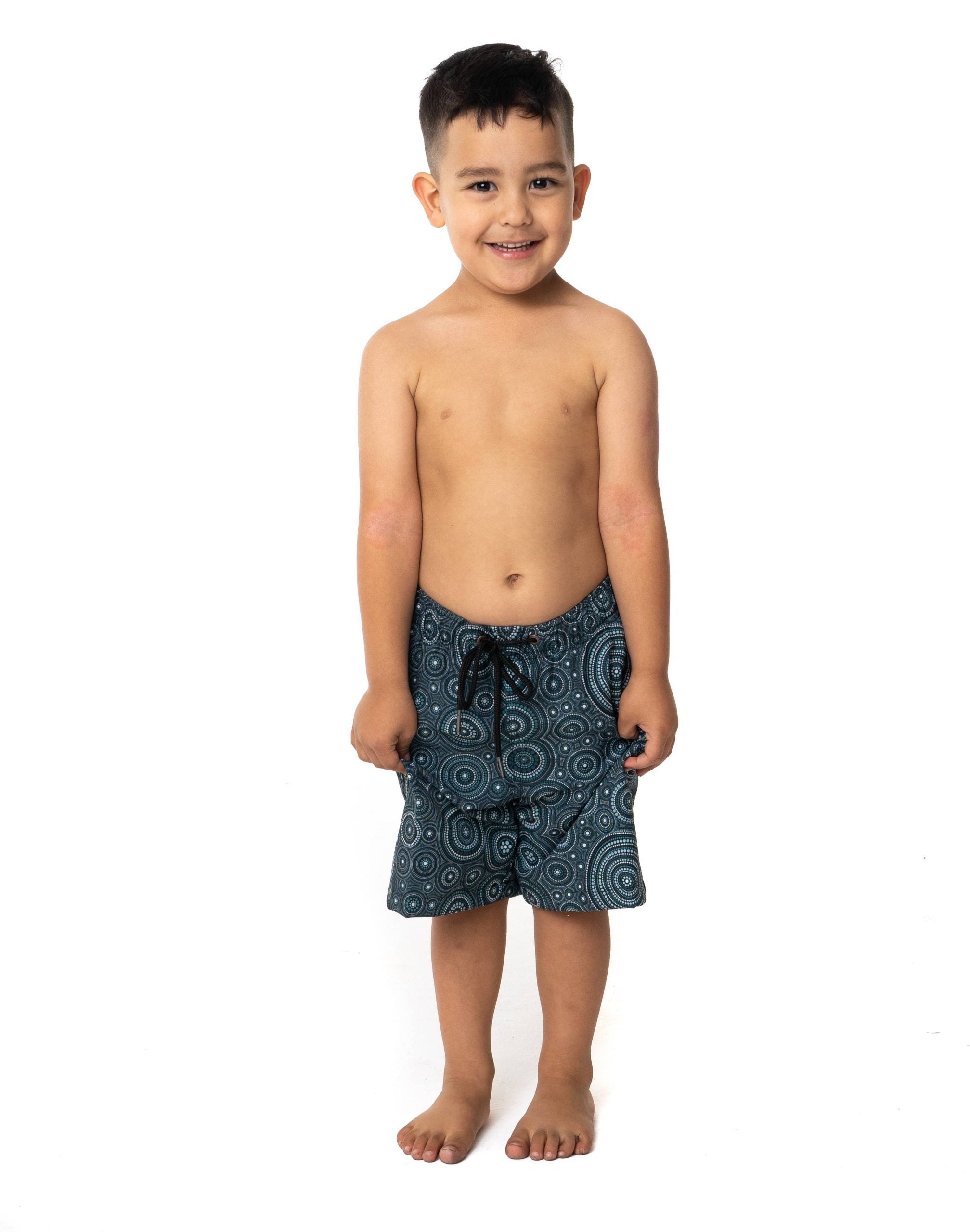 SevenC's Kids' Recycled Polyester Shorts in Dreaming Print