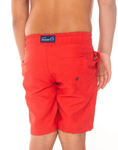 Sustainable Kids' Red Shorts from SevenC's