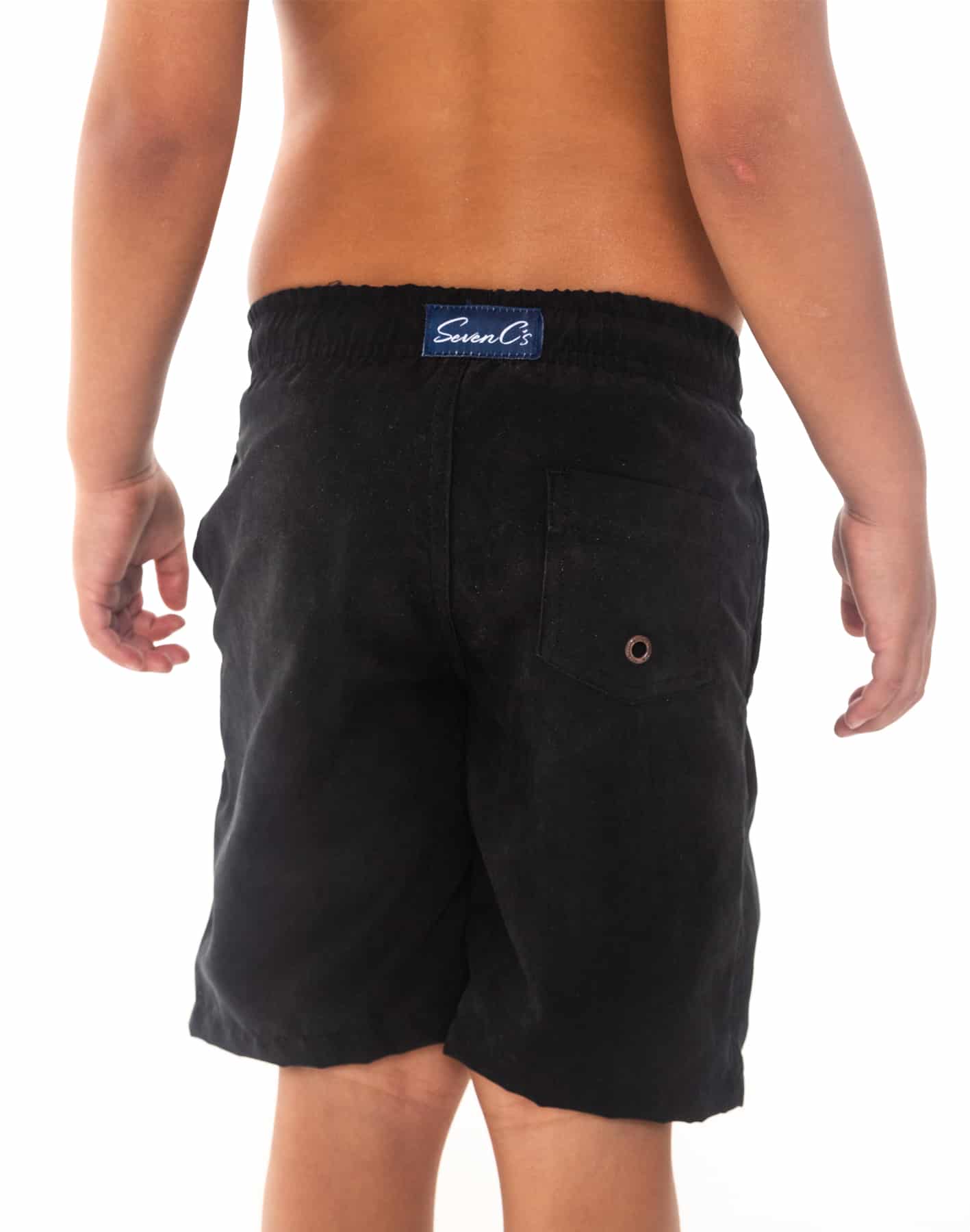 SevenC's Kids' Recycled Polyester Shorts in Black