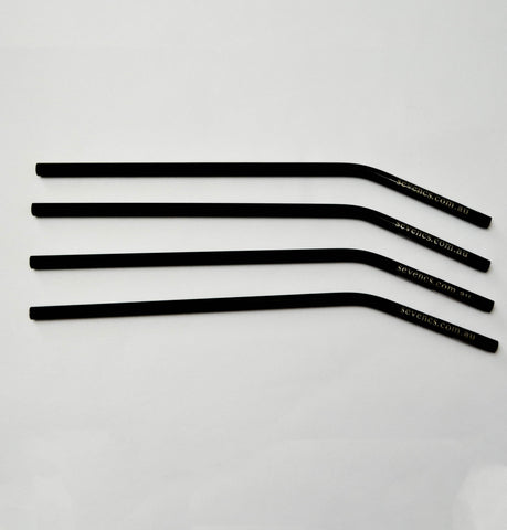 SevenC’s Reusable Black Metal Straw